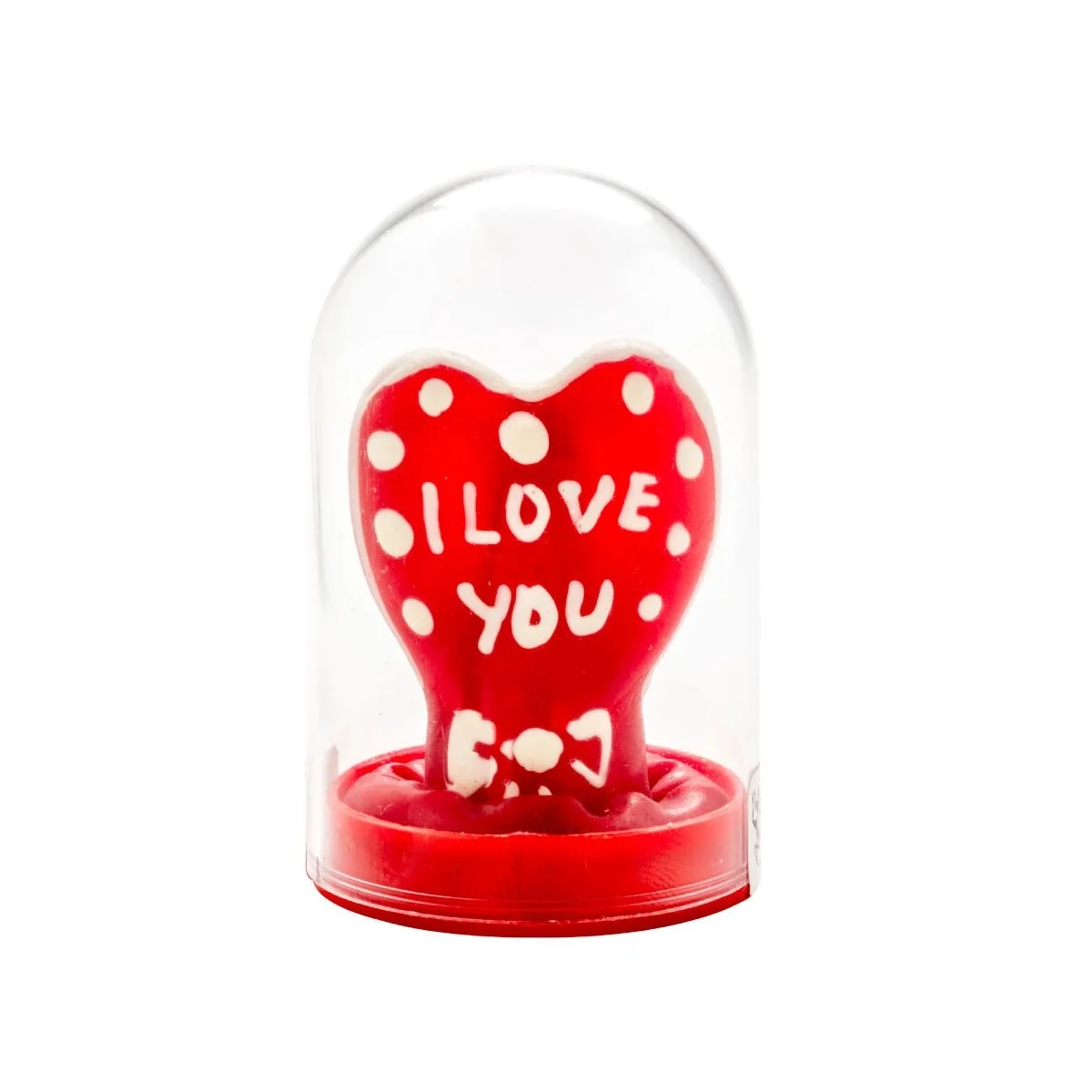 HANDBEMALTES KONDOM HERZ - ICH LIEBE DICH MODELL 1 VON KONDOMERIE