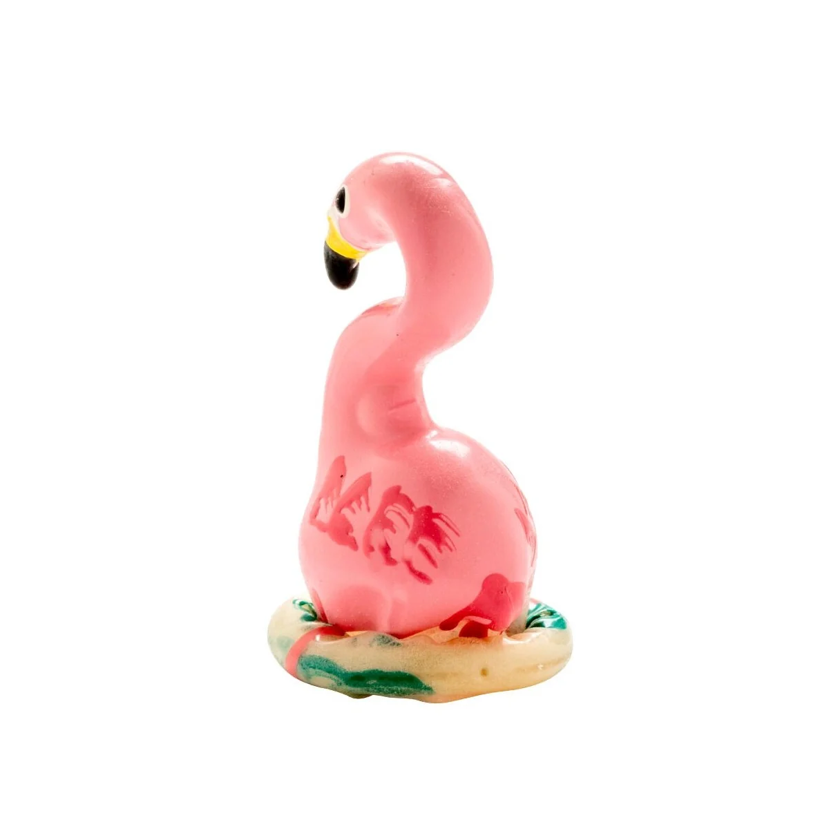 HANDBEMALTES KONDOM FLAMINGO PINK VON KONDOMERIE
