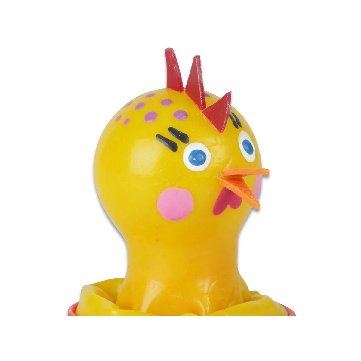 HANDBEMALTES KONDOM MIT HÜHNCHEN-KLEBUNG VON KONDOMERIE