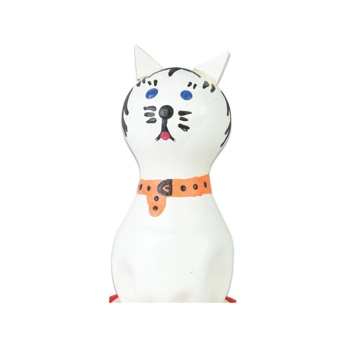 HANDBEMALTES KONDOM KATZE WEISS VON KONDOMERIE