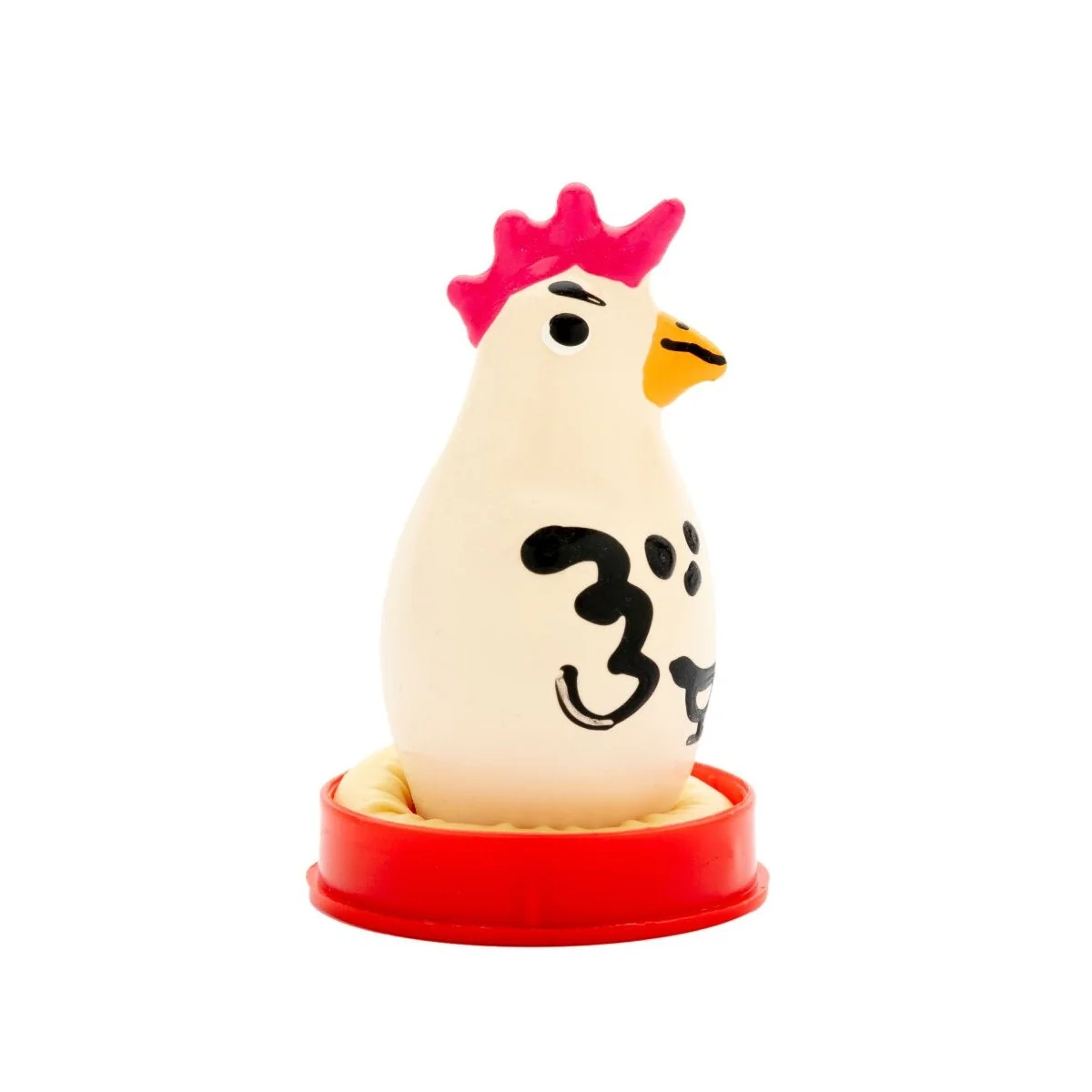 HANDBEMALTES KONDOM COCKY ROOSTER VON KONDOMERIE