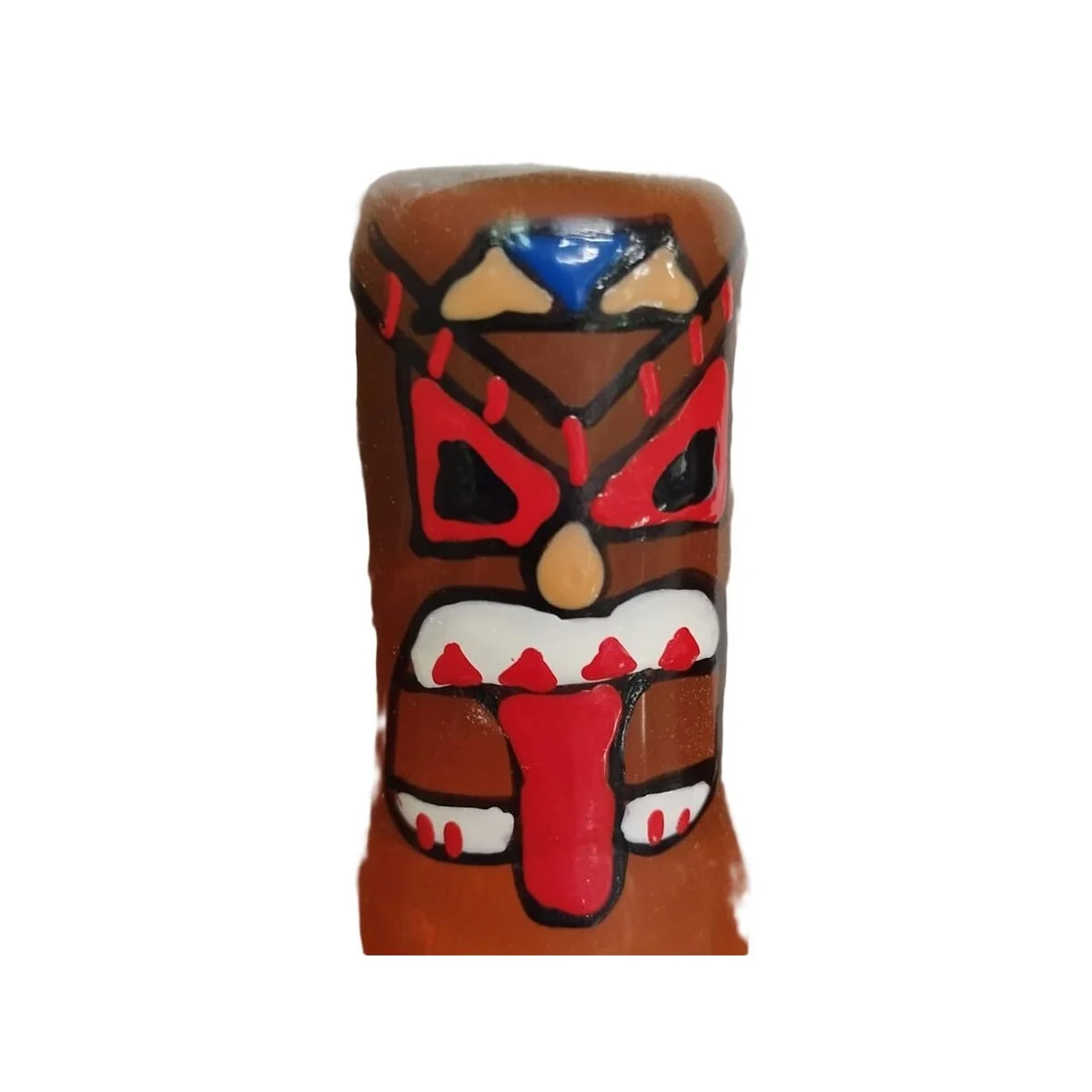 HANDBEMALTES KONDOM TIKI TOTEM-01 VON KONDOMERIE