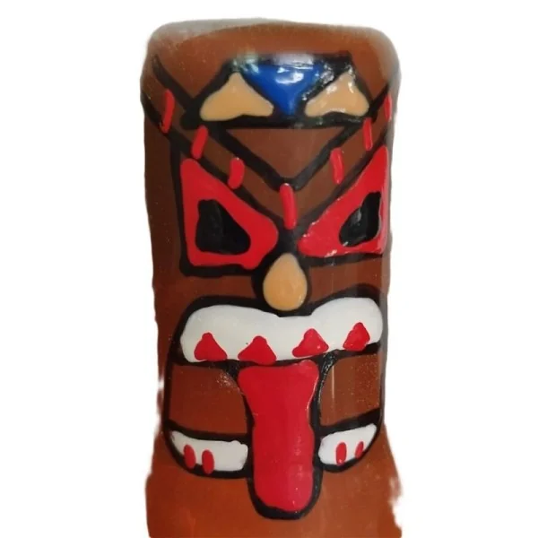 HANDBEMALTES KONDOM TIKI TOTEM-01 VON KONDOMERIE