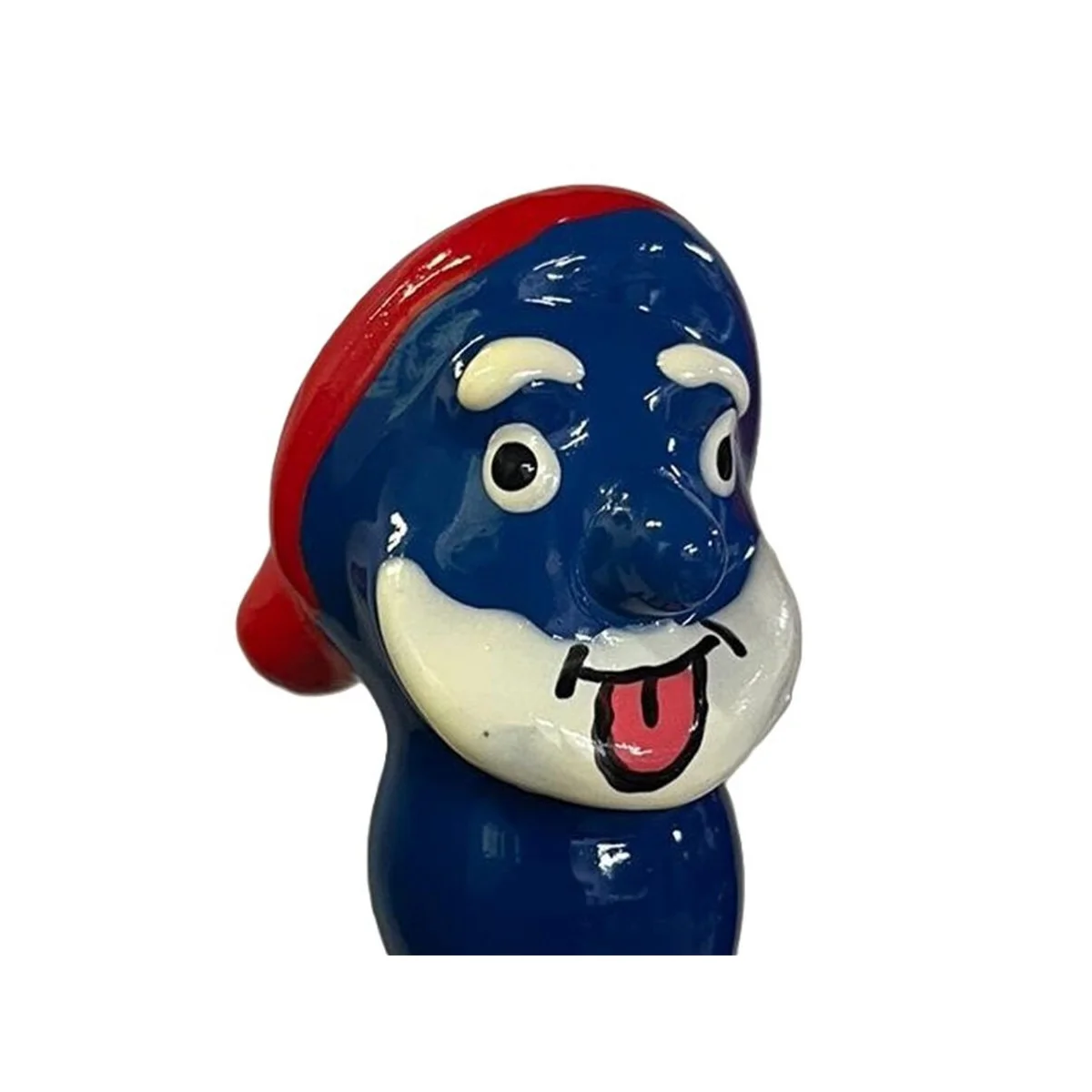 HANDBEMALTES KONDOM BLAUER OPA VON KONDOMERIE