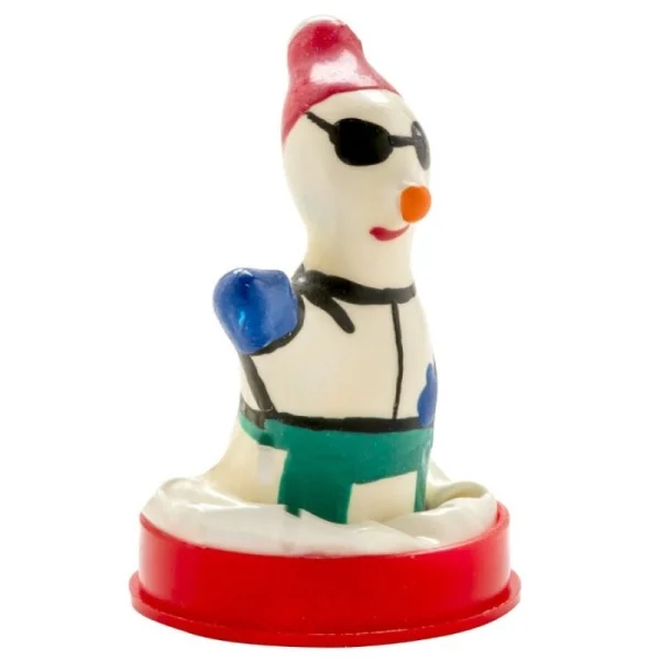 HANDBEMALTES KONDOM SNOWBOARDER XL VON KONDOMERIE