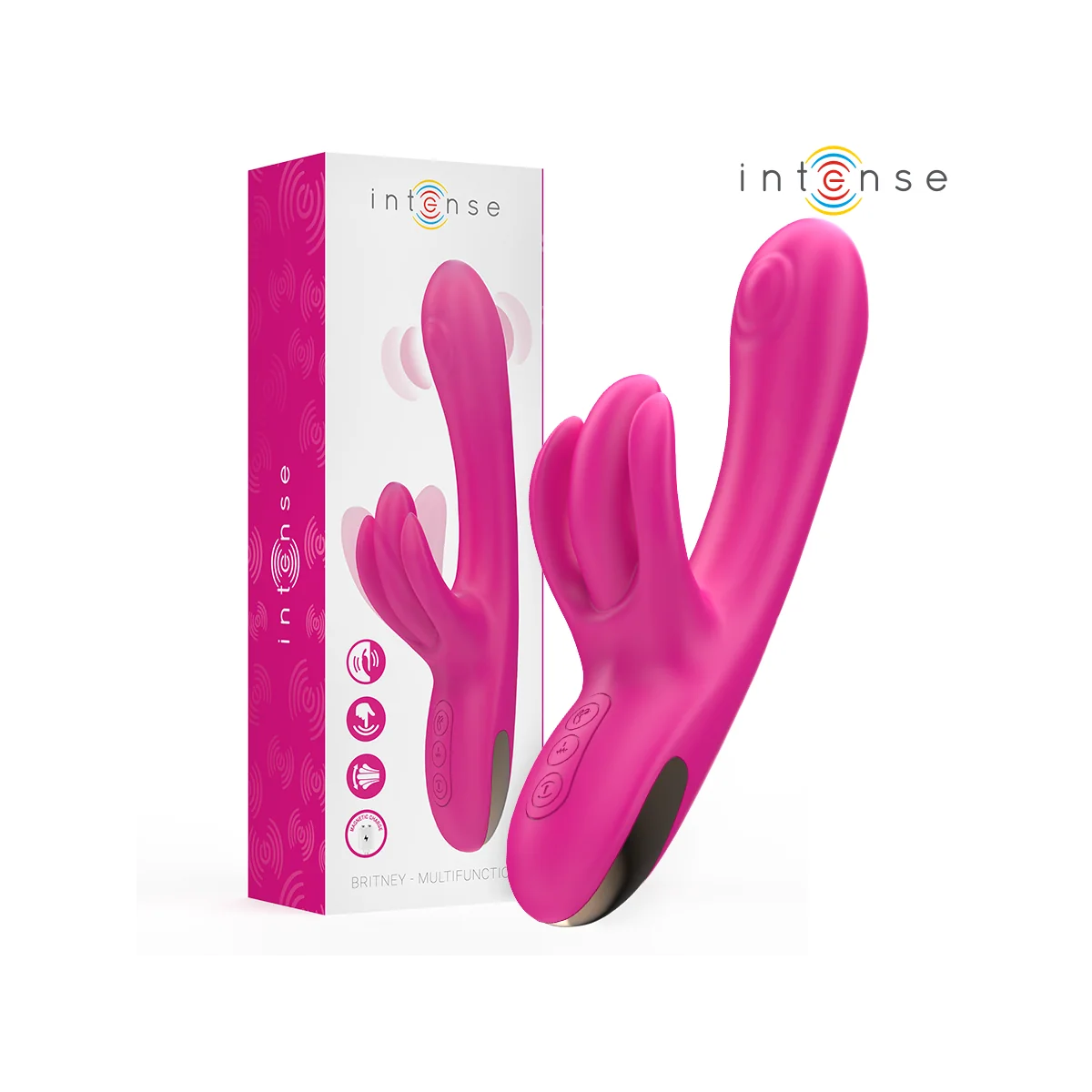 BRITNEY MULTIFUNKTIONS-RABBIT-VIBRATOR 23 CM ROSA VON INTENSE FUN
