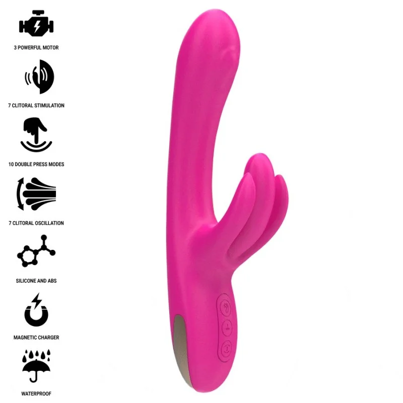 BRITNEY MULTIFUNKTIONS-RABBIT-VIBRATOR 23 CM ROSA VON INTENSE FUN 2