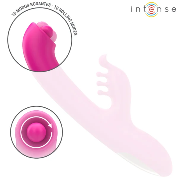 CHRISTINA MULTIFUNKTIONS-RABBIT-VIBRATOR 22,5 CM ROSA VON INTENSE FUN