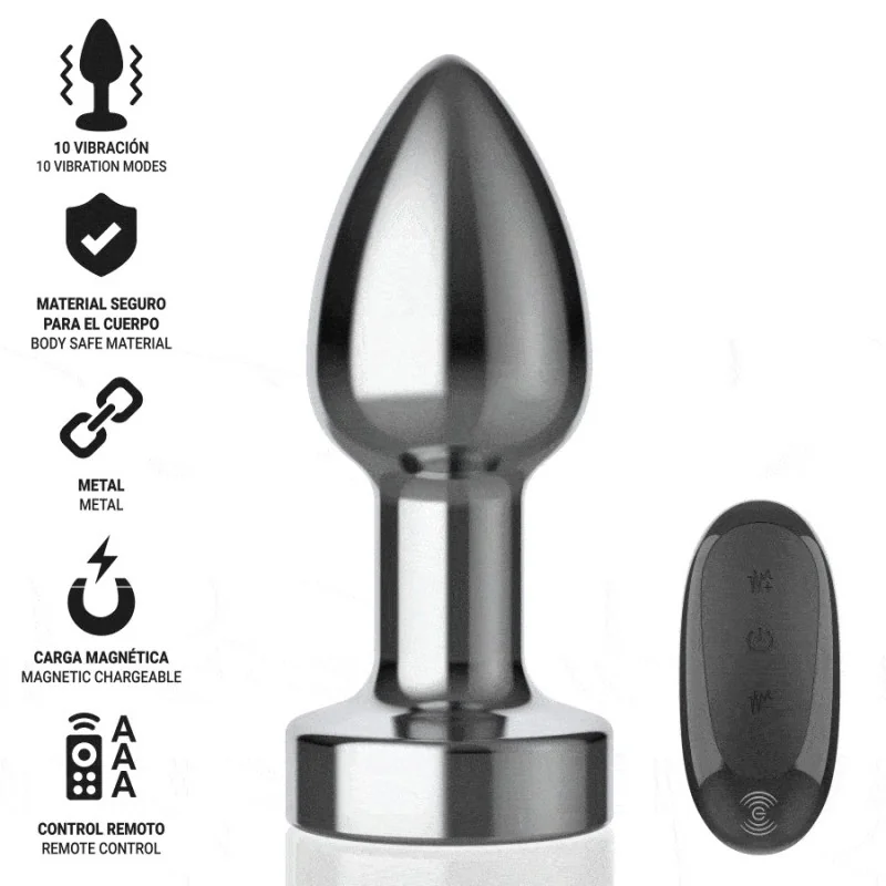 ANAL PLUG 10 VIBRATIONEN METALL MIT FERNBEDIENUNG S VON INTENSE ANAL TOYS 2