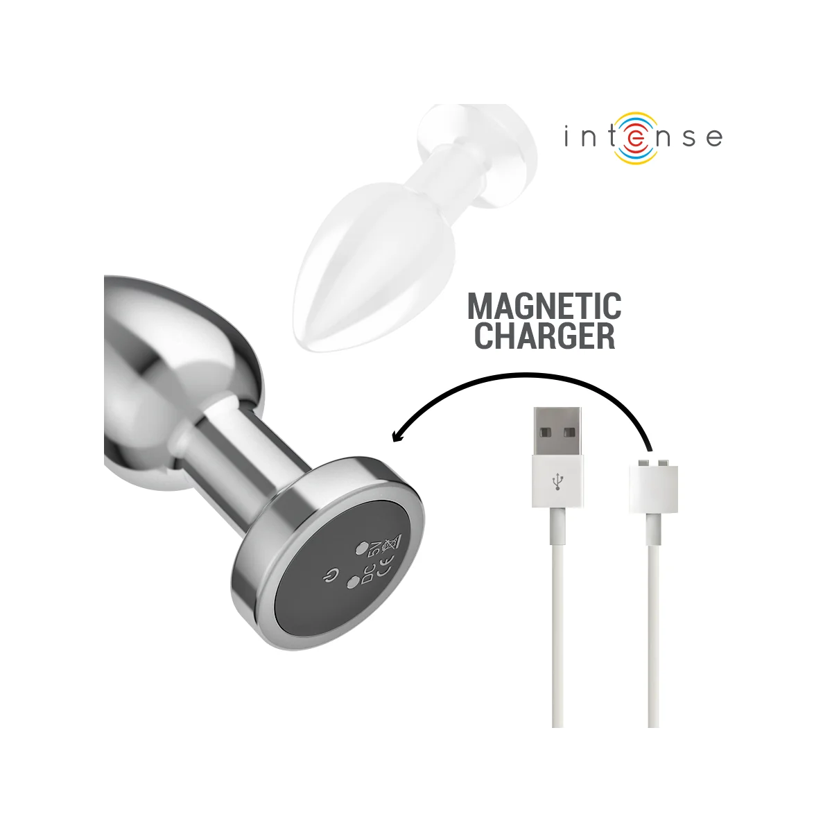 ANAL PLUG 10 VIBRATIONEN METALL MIT FERNBEDIENUNG M VON INTENSE ANAL TOYS