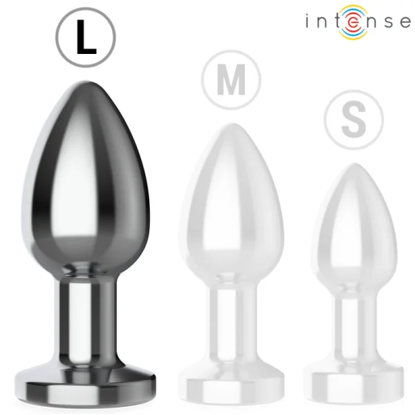 ANAL PLUG 10 VIBRATIONEN METALL MIT FERNBEDIENUNG L VON INTENSE ANAL TOYS