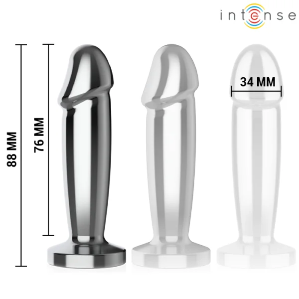 ANAL PLUG 10 VIBRATIONEN METALLDILDO MIT FERNBEDIENUNG S VON INTENSE ANAL TOYS
