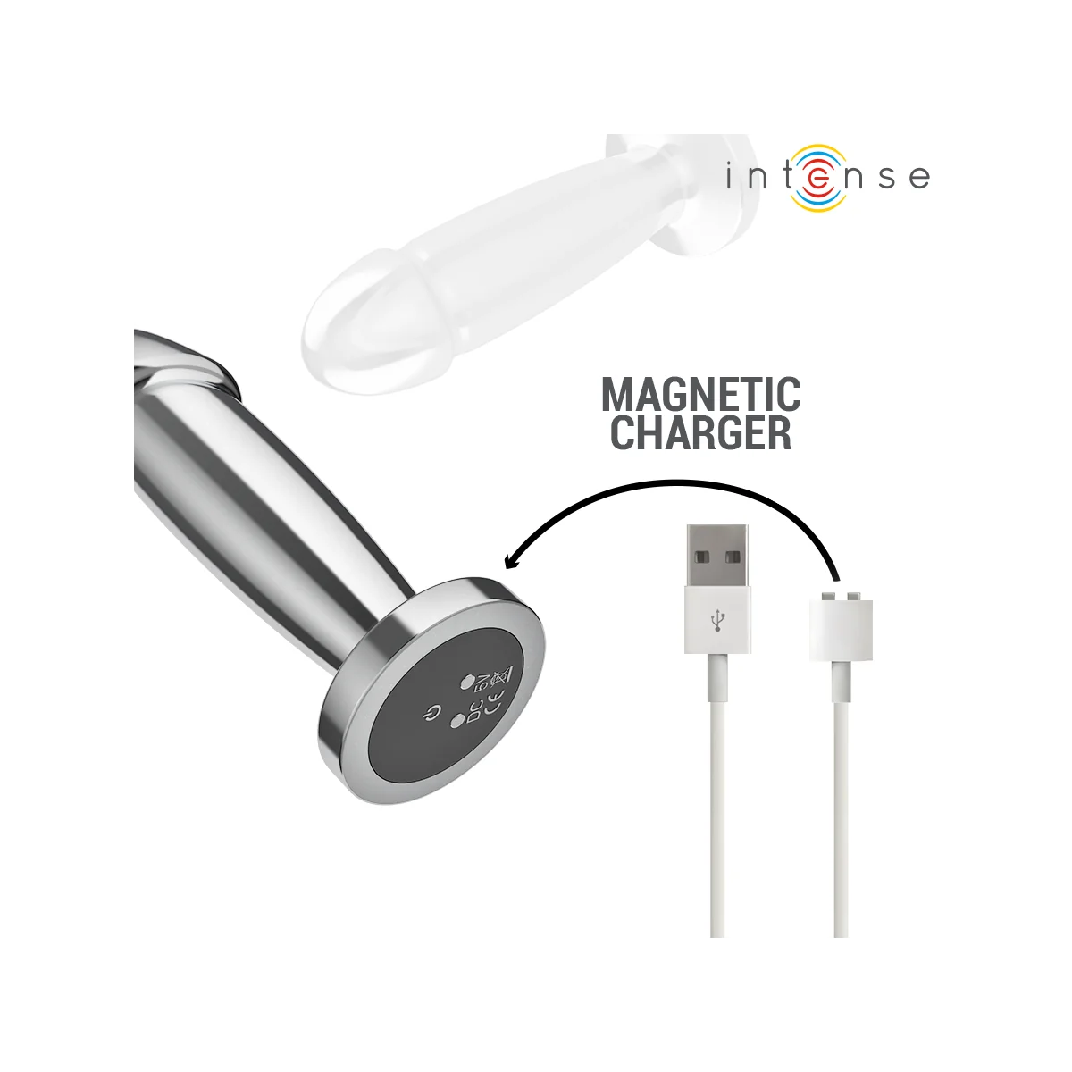 ANAL PLUG 10 VIBRATIONEN METALLDILDO MIT FERNBEDIENUNG S VON INTENSE ANAL TOYS