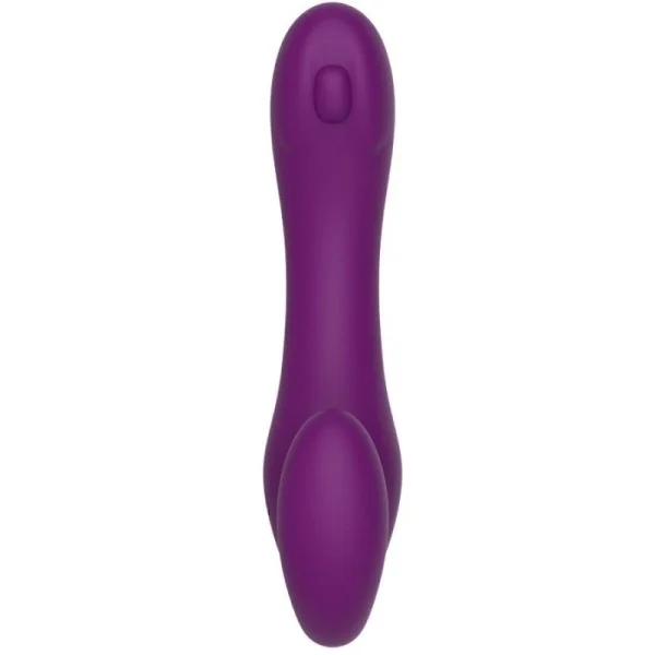 2 IN 1 STRAPLESS STRAP-ON VIBRATOR MIT FERNBEDIENUNG LILA VON XOCOON