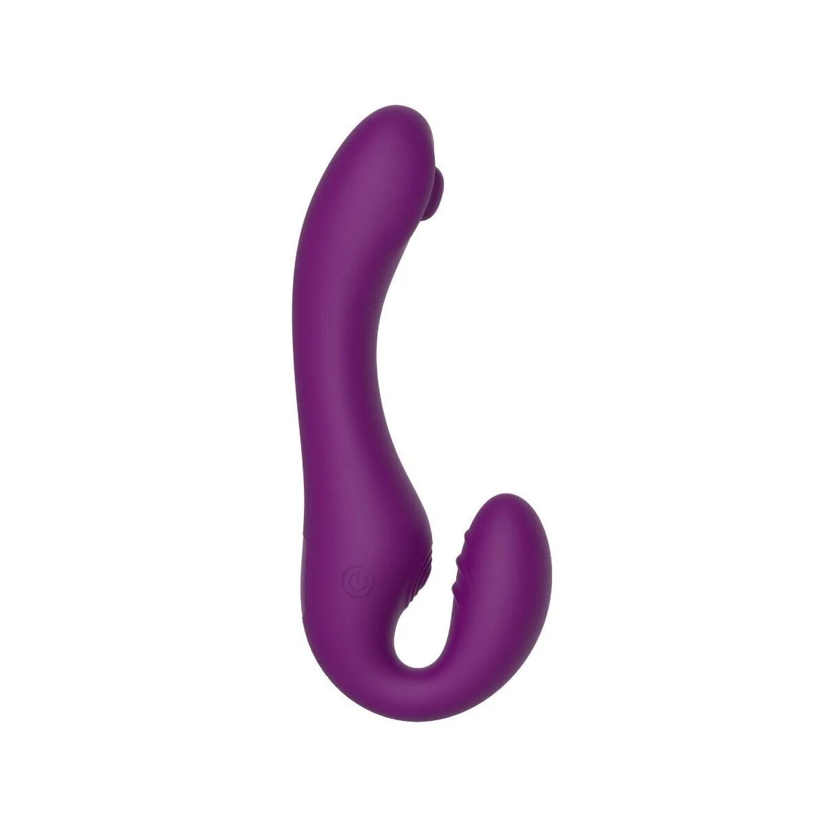 2 IN 1 STRAPLESS STRAP-ON VIBRATOR MIT FERNBEDIENUNG LILA VON XOCOON