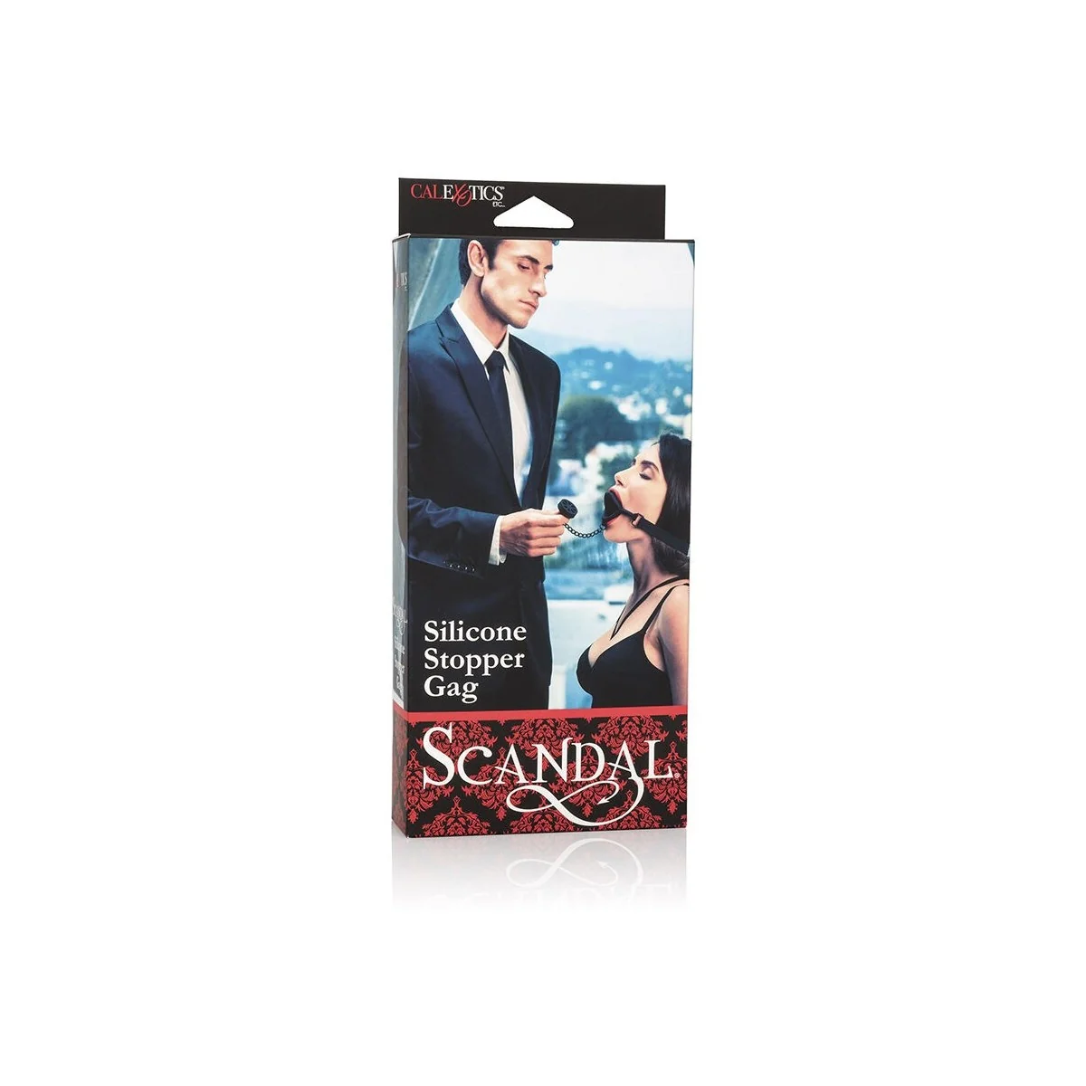 SCANDAL -GAG MIT SCHWARZEM SILIKON-PLUG VON CALEXOTICS