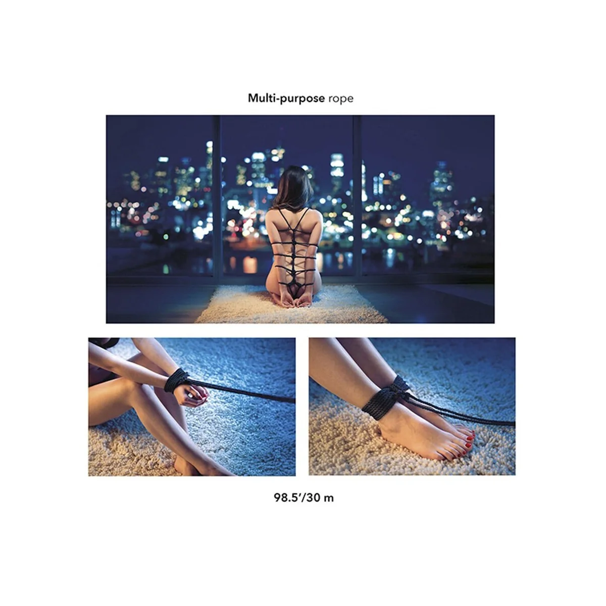 SCANDAL SCHWARZES BDSM-SEIL 30 M VON CALEXOTICS