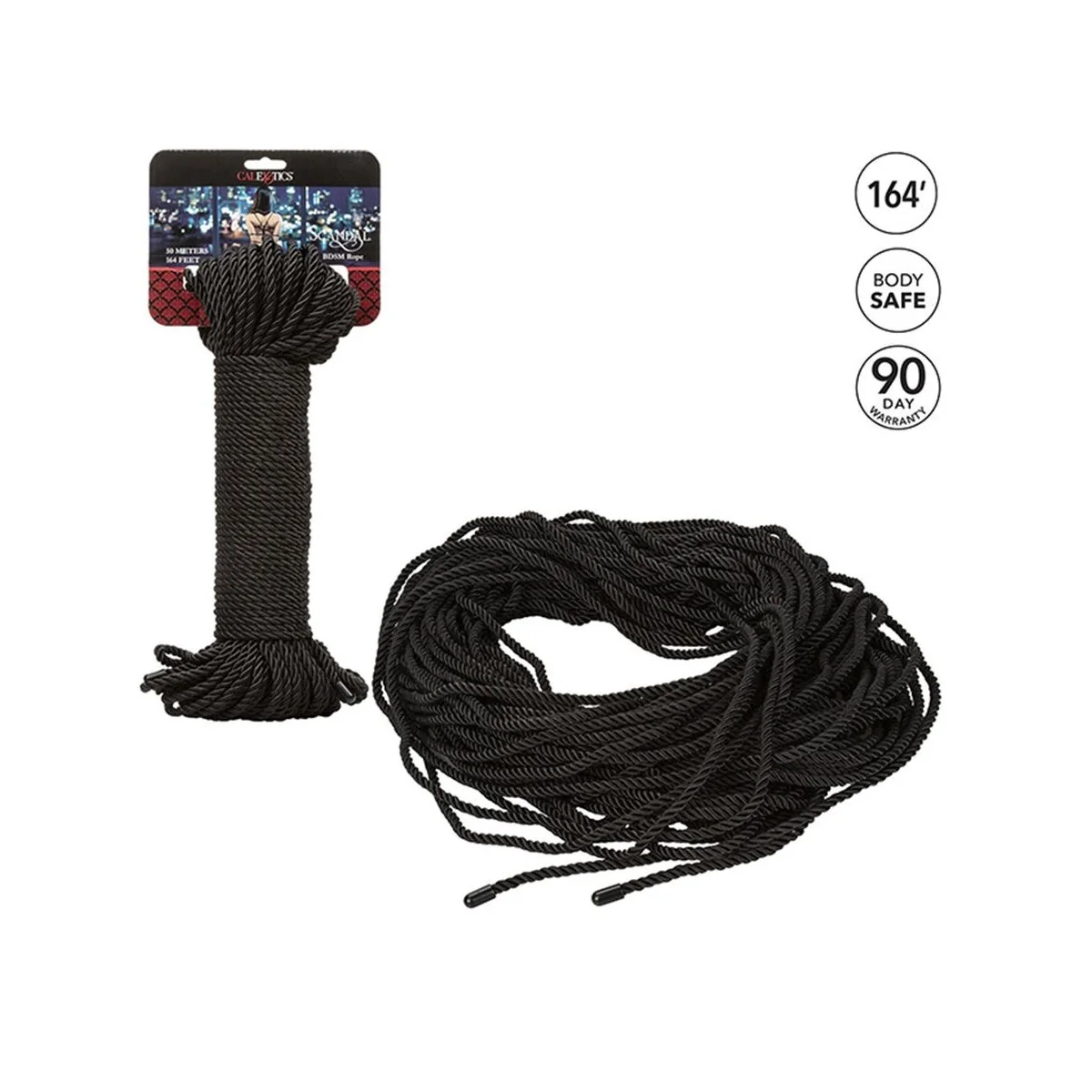 SCANDAL SCHWARZES BDSM-SEIL 50 M VON CALEXOTICS
