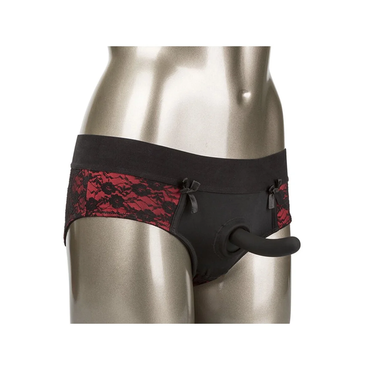 SCANDAL CROTCHLESS PANTIES SET MIT DILDO GRÖSSE S/M VON CALEXOTICS