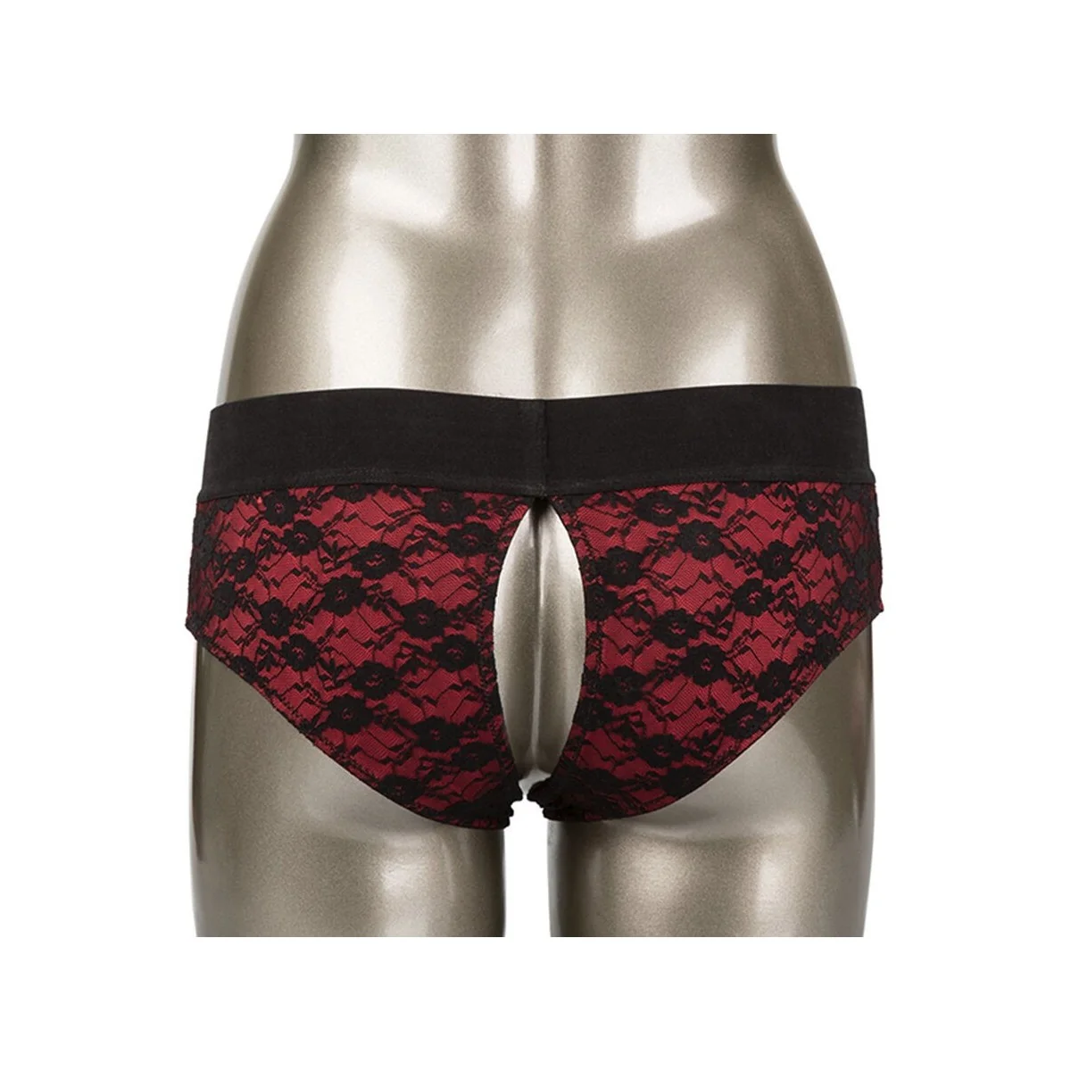 SCANDAL CROTCHLESS PANTIES SET MIT DILDO GRÖSSE S/M VON CALEXOTICS