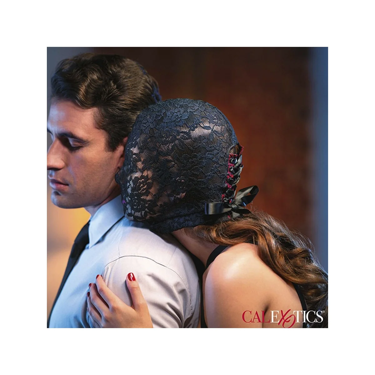 SCANDAL SCHWARZE SPITZEN-BALALAVA MIT SCHLEIFE VON CALEXOTICS