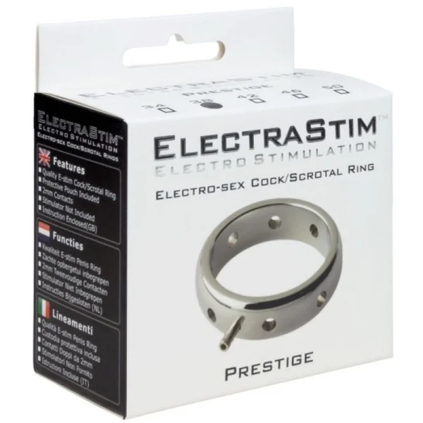 PRESTIGE ELEKTROMAGNETISCHER PENISRING AUS METALL 34 MM VON ELECTRASTIM
