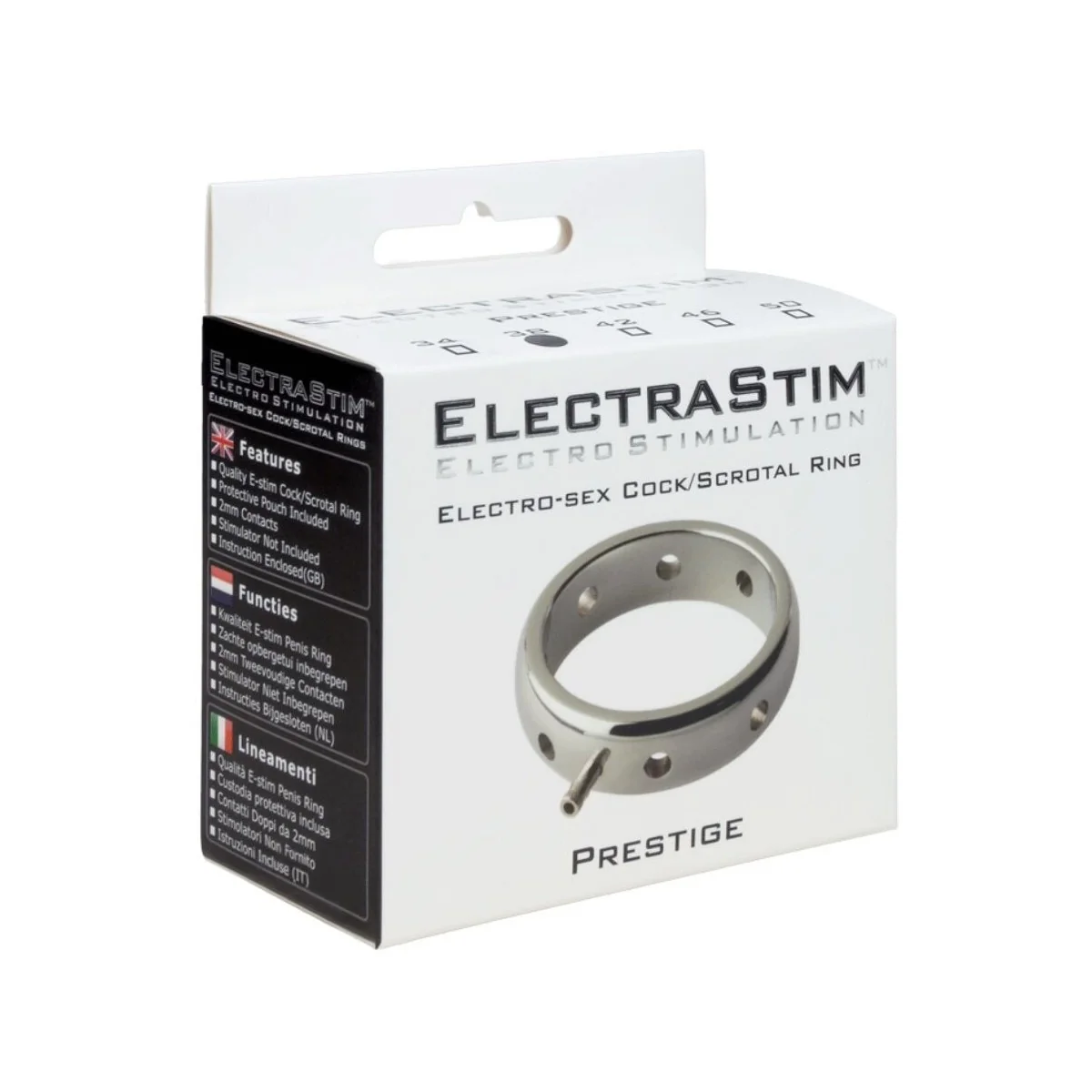 PRESTIGE ELEKTROMAGNETISCHER PENISRING AUS METALL 42 MM VON ELECTRASTIM