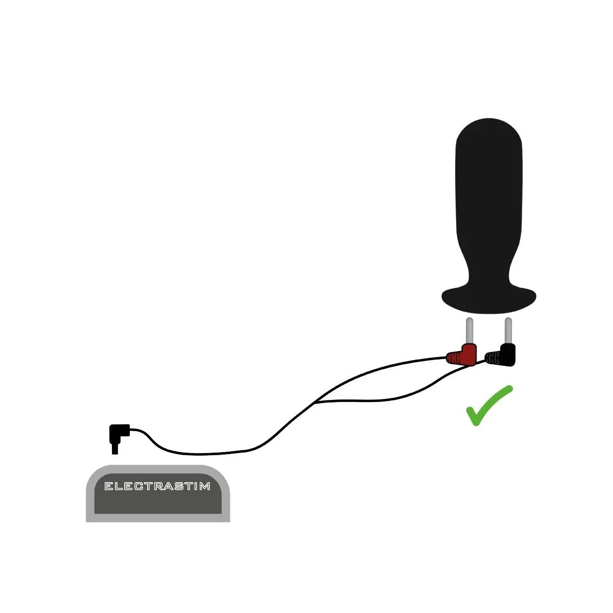 90-GRAD-STIMULATORKABEL VON ELECTRASTIM