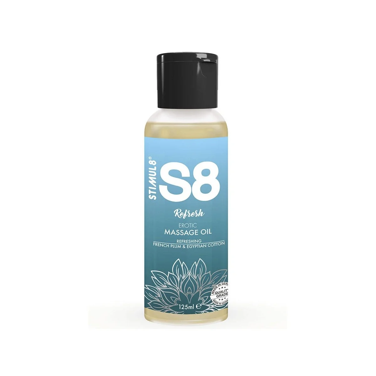 S8 REFRESH BAUMWOLLMASSAGEÖL 125 ML VON STIMUL8