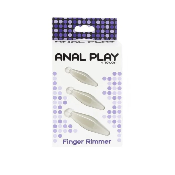 ANAL PLAY FINGER RIMMER 3 STÜCK TRANSPARENT VON TOYJOY