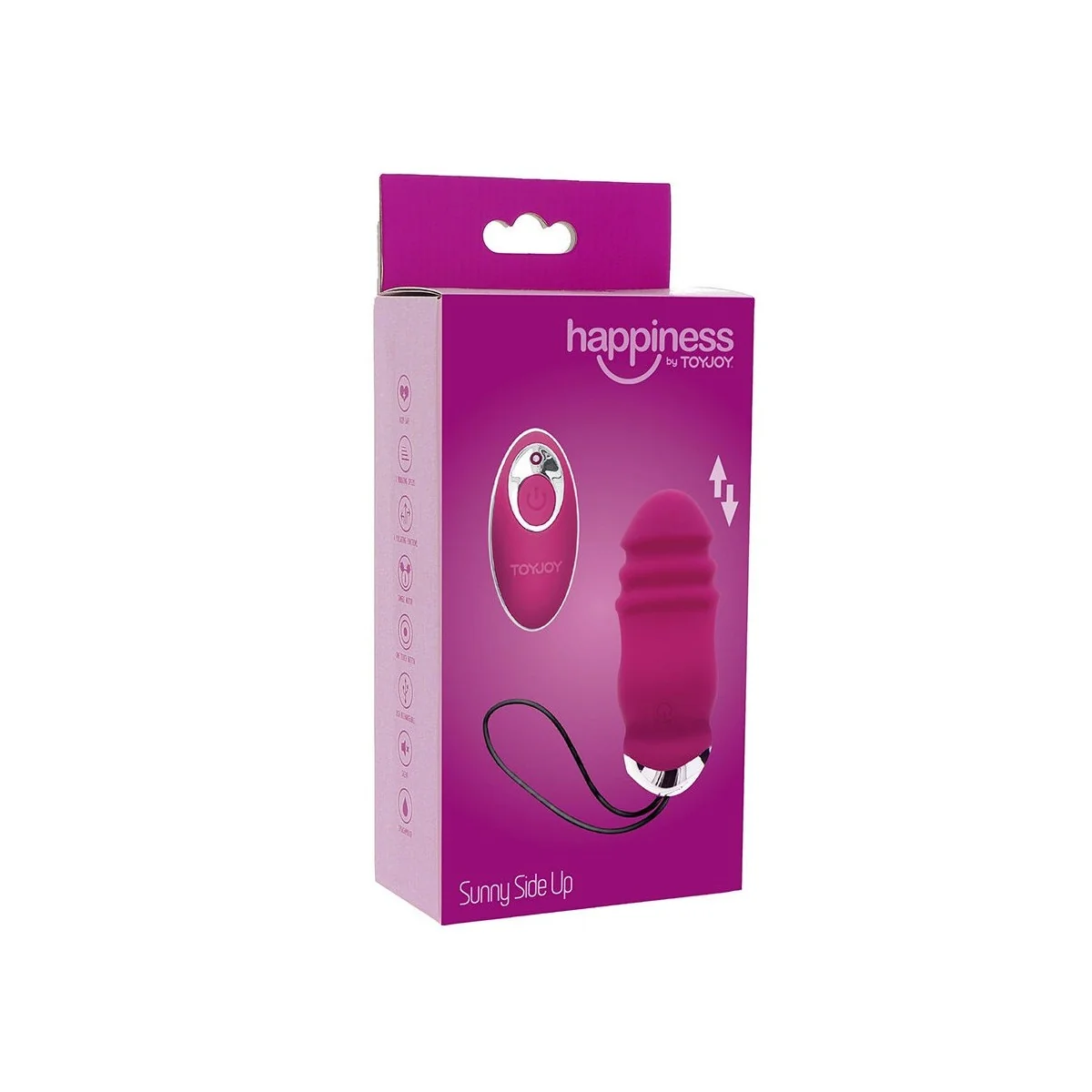 HAPPINESS SUNN SIDE UP AND DOWN FUCHSIA VIBRATOR MIT FERNBEDIENUNG VON TOYJOY