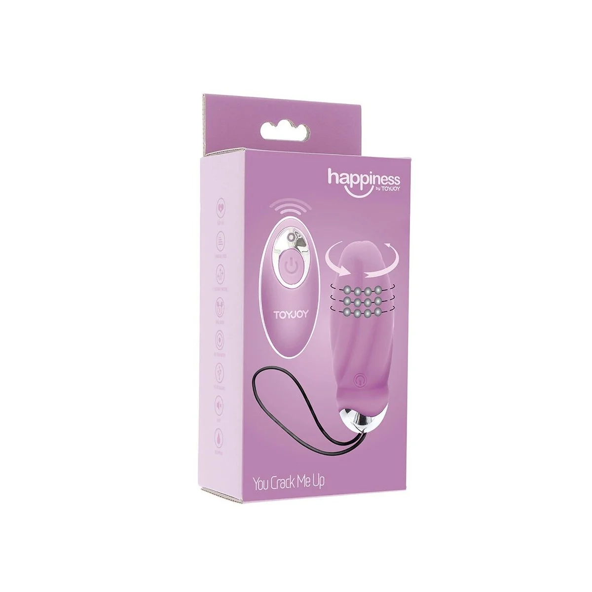 HAPPINESS YOU CRACK ME UP ROSA VIBRATOR MIT FERNBEDIENUNG VON TOYJOY