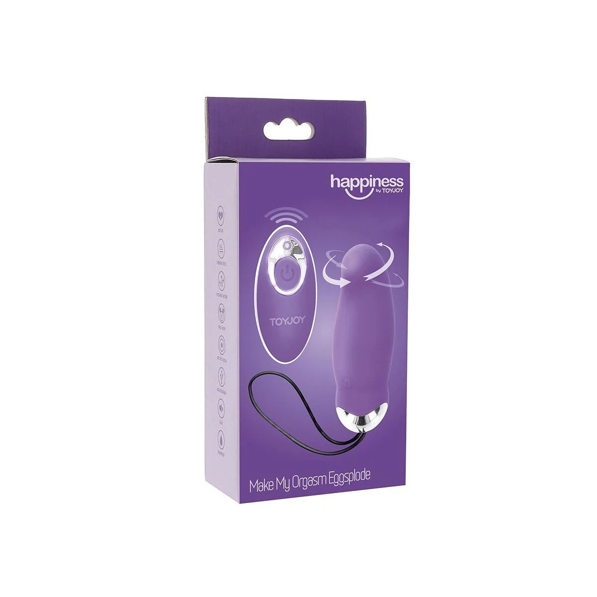 HAPPINESS MY ORGASM EGGSPLODE LILA VIBRATOR MIT FERNBEDIENUNG VON TOYJOY