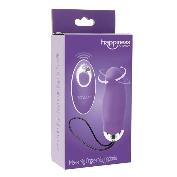 HAPPINESS MY ORGASM EGGSPLODE LILA VIBRATOR MIT FERNBEDIENUNG VON TOYJOY