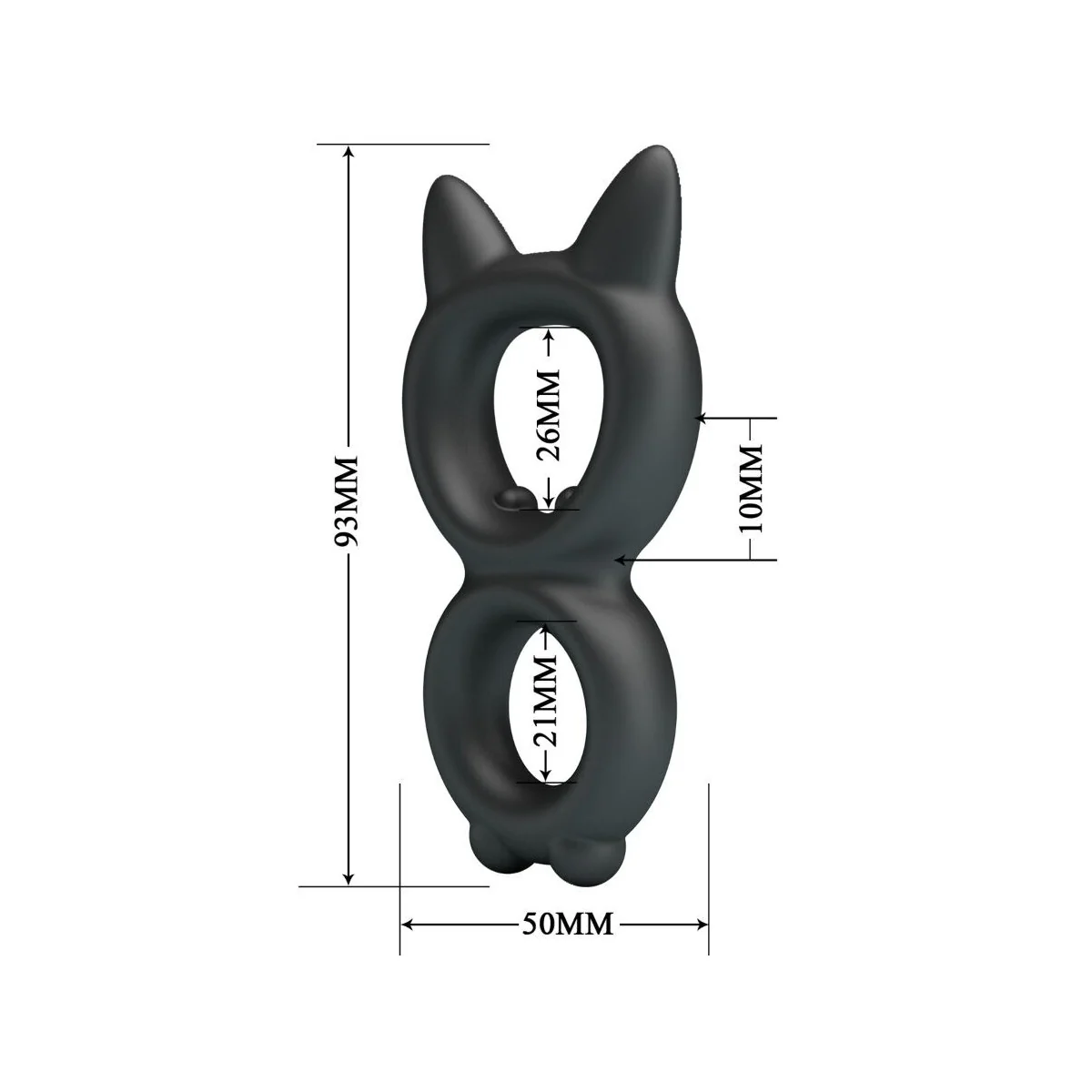 TORAN DOPPELTER SILIKONRING MODELL 20 VON CRAZY BULL