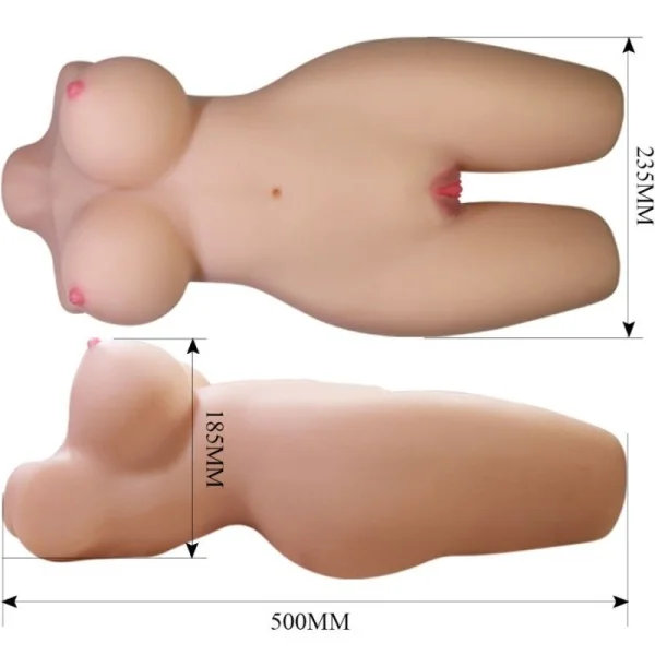 MIA REALISTISCHER WEIBLICHER TORSO VAGINA UND ANAL 8,5 KG VON CRAZY BULL