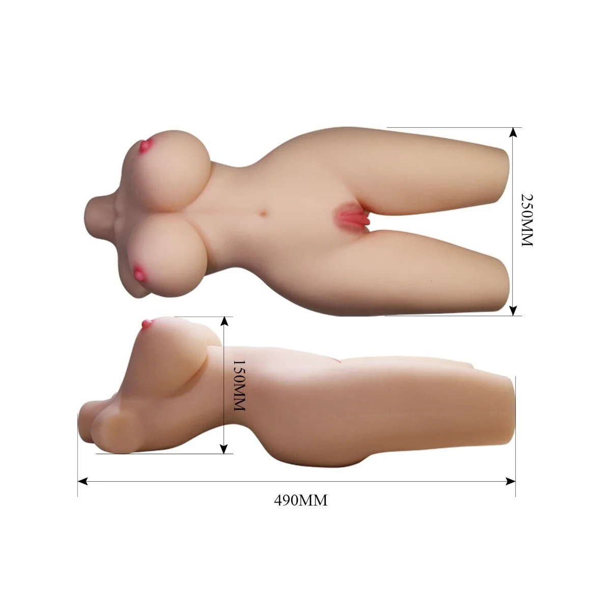 TIFFANY REALISTISCHER WEIBLICHER TORSO VAGINA UND ANAL 5,5 KG VON CRAZY BULL