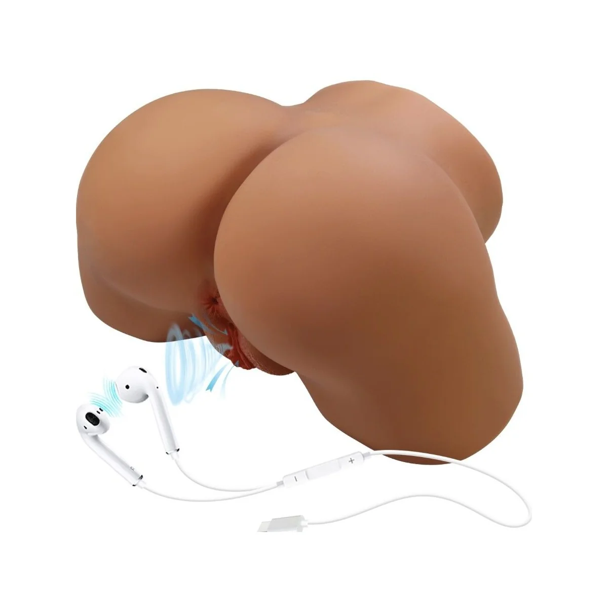 GERIANN REALISTISCHER WEIBLICHER PO-VIBRATOR UND SAUGER MIT TON 5,5 KG VON CRAZY BULL