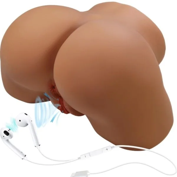 GERIANN REALISTISCHER WEIBLICHER PO-VIBRATOR UND SAUGER MIT TON 5,5 KG VON CRAZY BULL