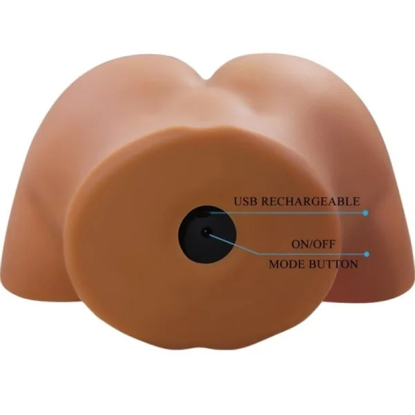 GERIANN REALISTISCHER WEIBLICHER PO-VIBRATOR UND SAUGER MIT TON 5,5 KG VON CRAZY BULL
