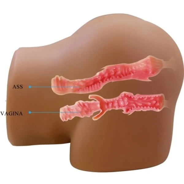 GERIANN REALISTISCHER WEIBLICHER PO-VIBRATOR UND SAUGER MIT TON 5,5 KG VON CRAZY BULL