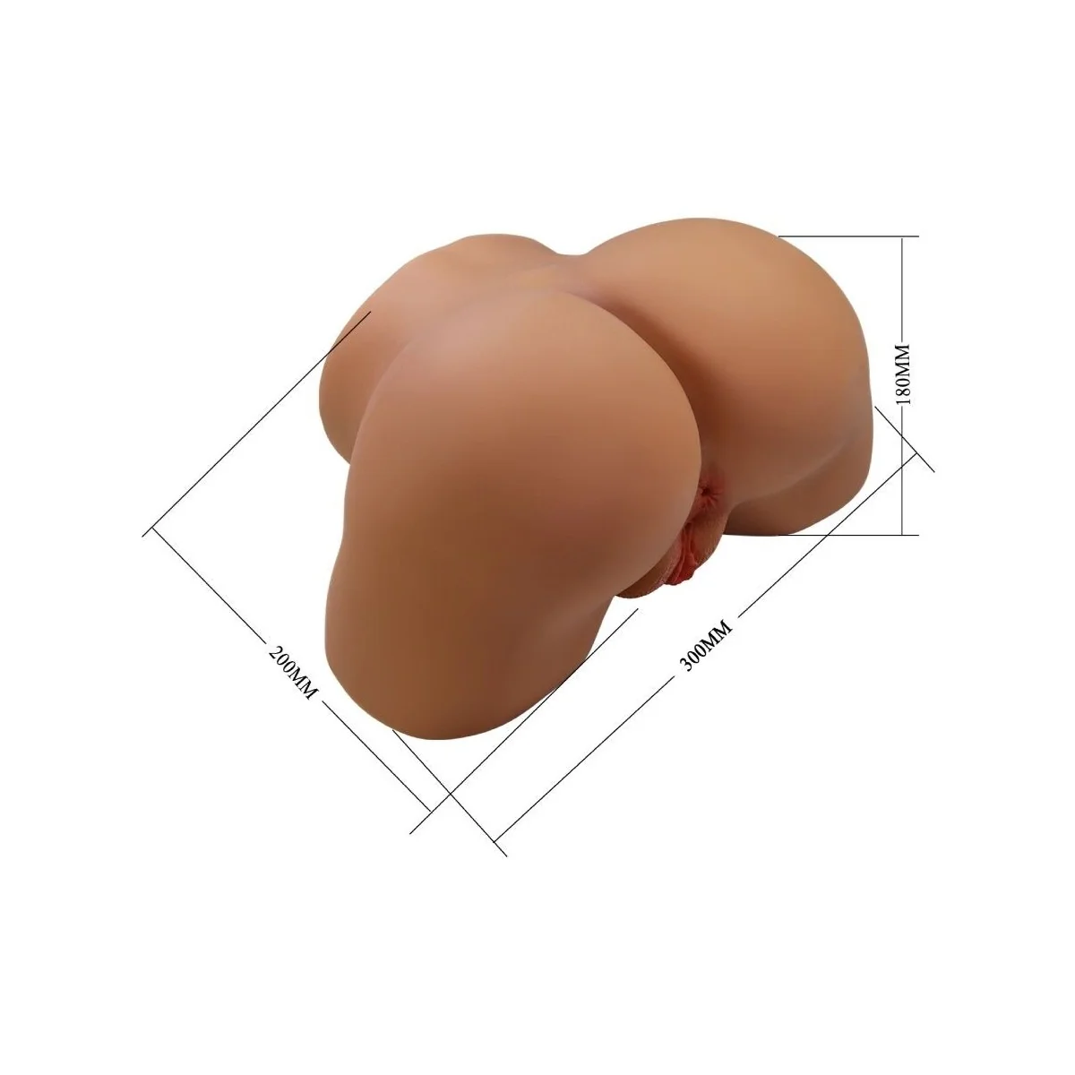 GERIANN REALISTISCHER WEIBLICHER PO-VIBRATOR UND SAUGER MIT TON 5,5 KG VON CRAZY BULL