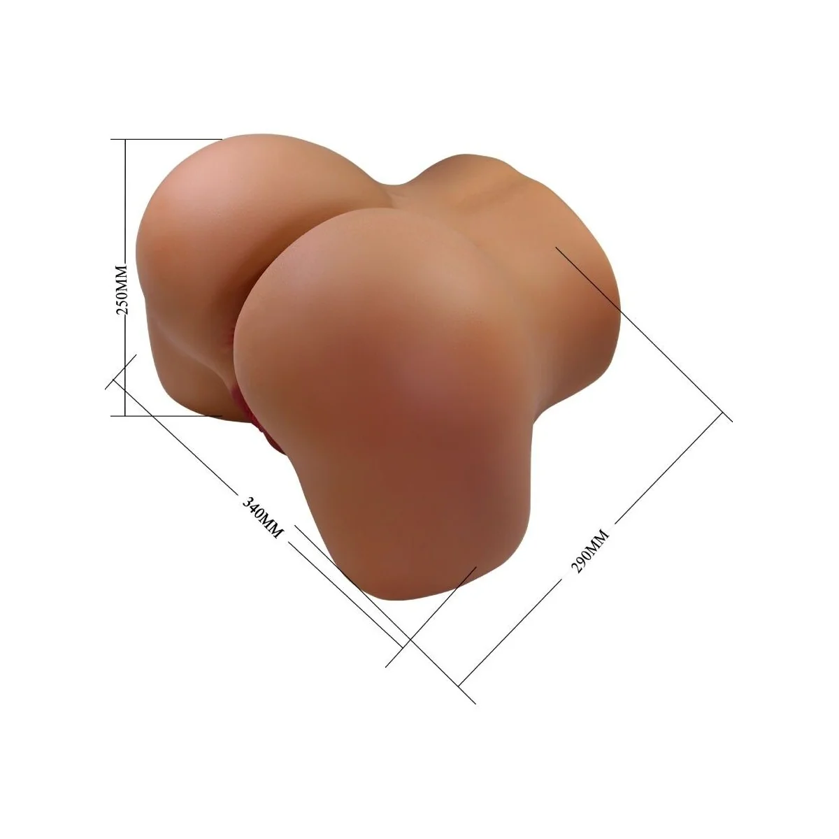 WENDY REALISTISCHER WEIBLICHER PO-VIBRATOR UND SAUGER MIT TON 11 KG VON CRAZY BULL