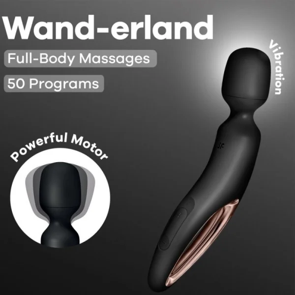WAND ERLAND VIBRIERENDES MASSAGER SCHWARZ VON SATISFYER WAND