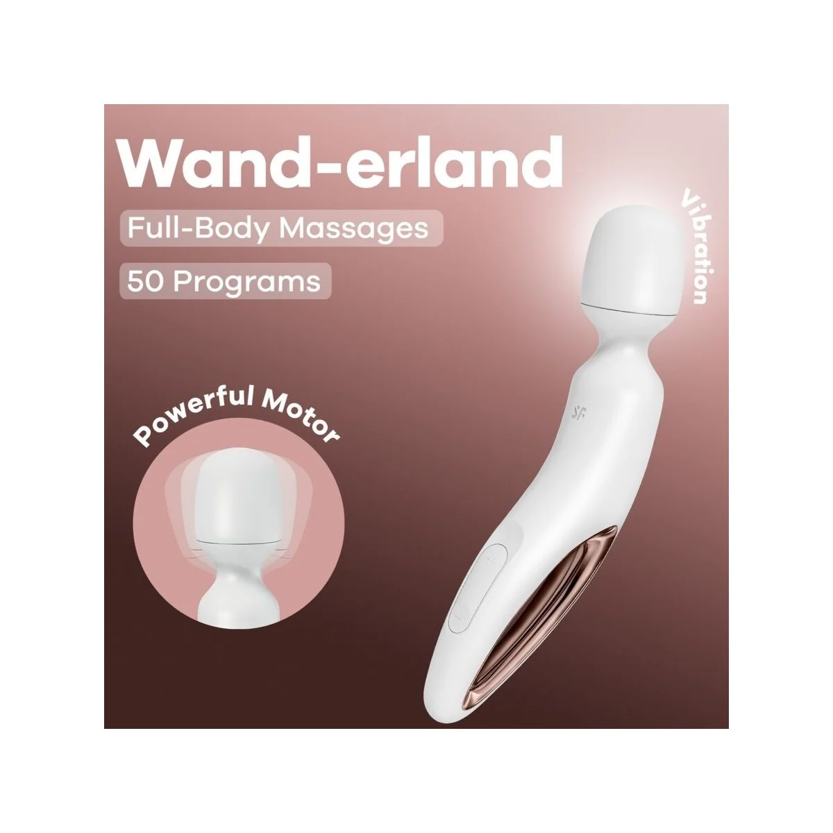 WAND ERLAND VIBRIERENDES MASSAGER WEISS VON SATISFYER WAND