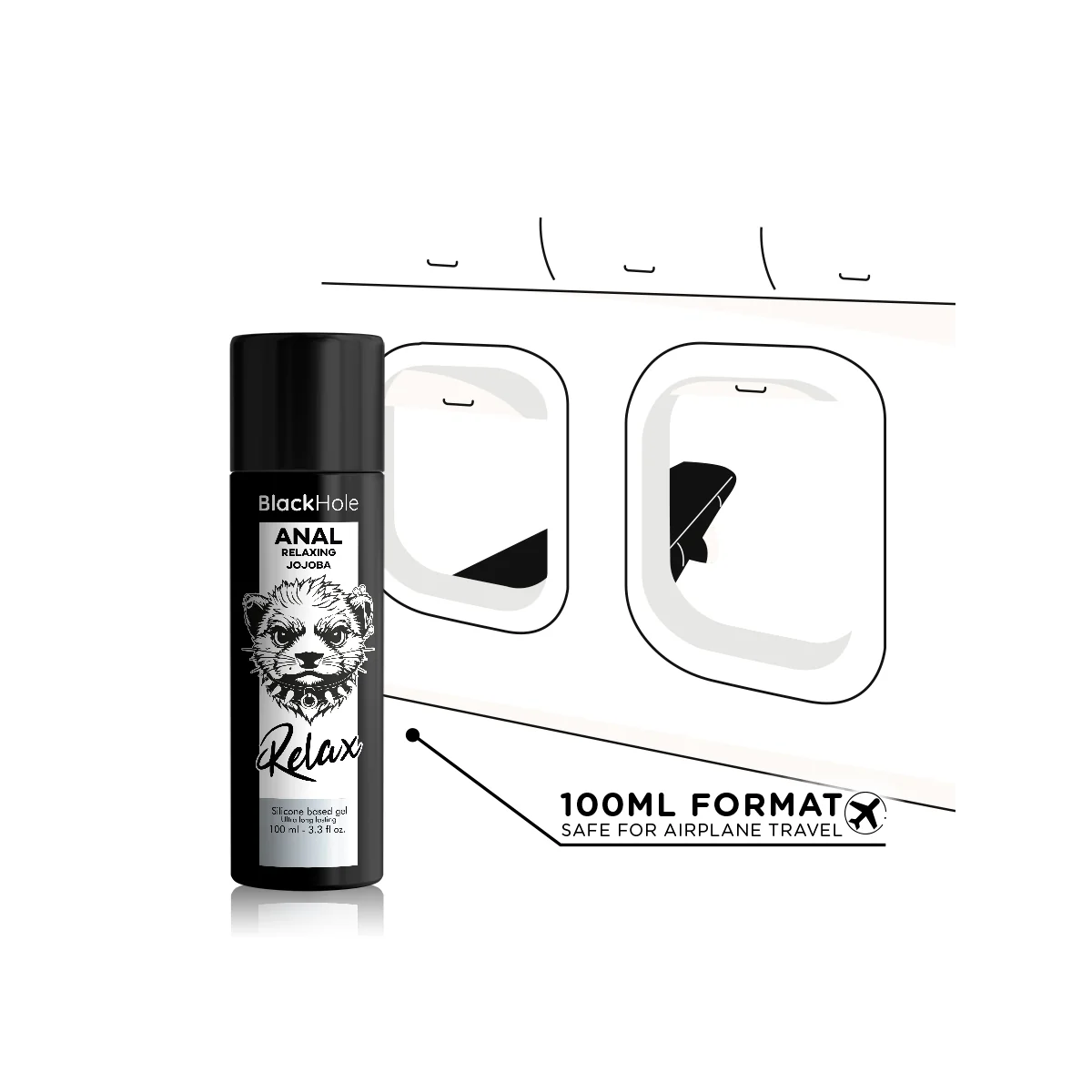 ANAL ENTSPANNENDE JOJOBA RELAX SILIKONBASIS 100 ML VON BLACK HOLE