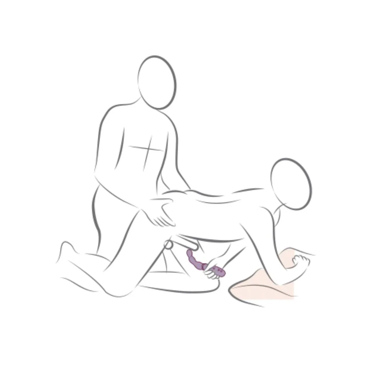 SCHWARZER PROSTATA- UND ANALVIBRATOR-ADAPTER VON ROCKS-OFF