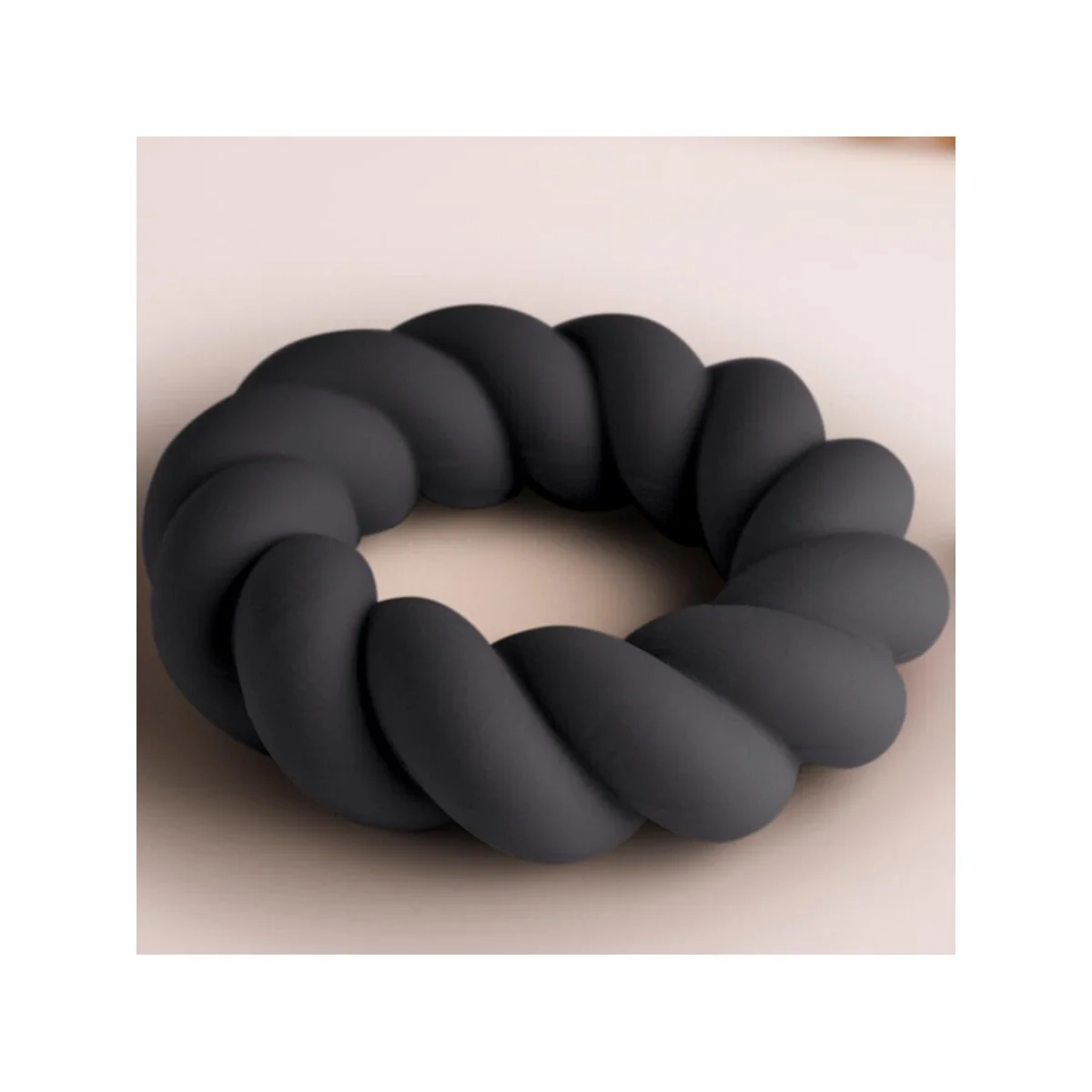 TWIST SCHWARZER SILIKON-MASTURBATORRING VON ROCKS-OFF