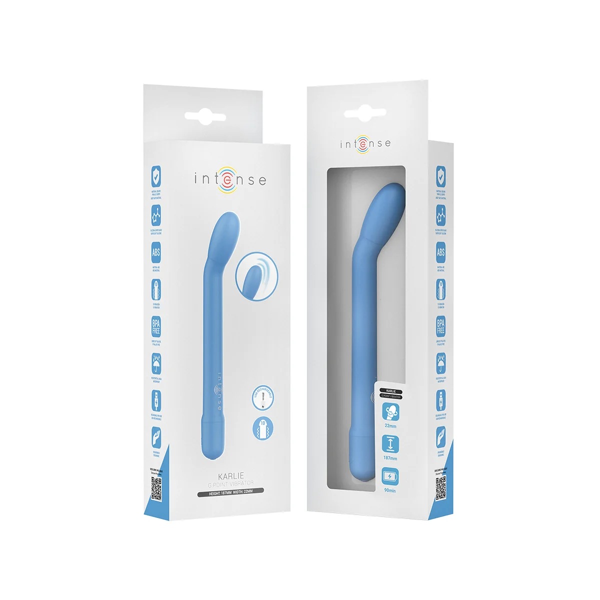 KARLIE WIEDERAUFLADBARER G-PUNKT-STIMULATOR BLAU VON INTENSE FUN