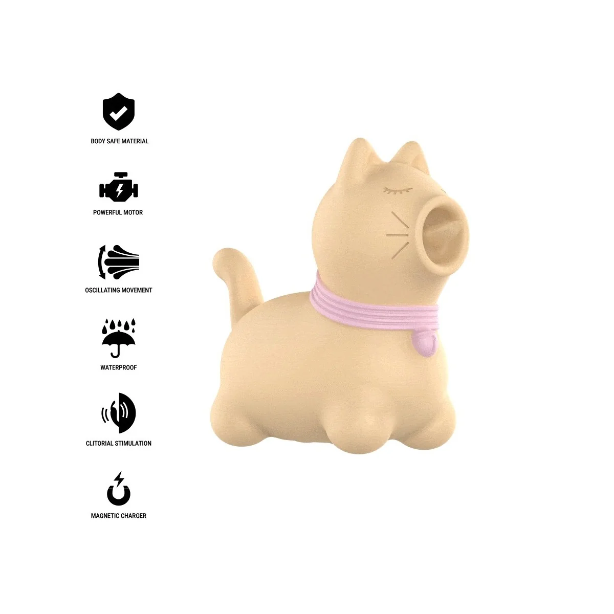 TOULOUSE STIMULATOR MIT 360º ROTIERENDER ZUNGE GELB VON INTENSE FUN